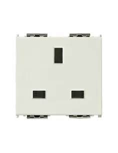 Vimar 16260.B 2P+E 13A englische Sicury-Steckdose, weiße Idea-Serie